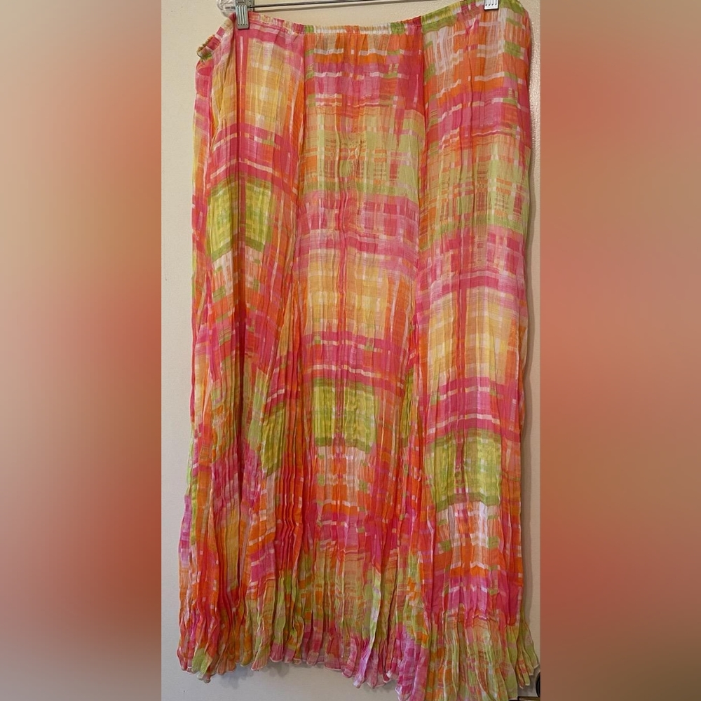 Bright Colored Broomstick Skirt
